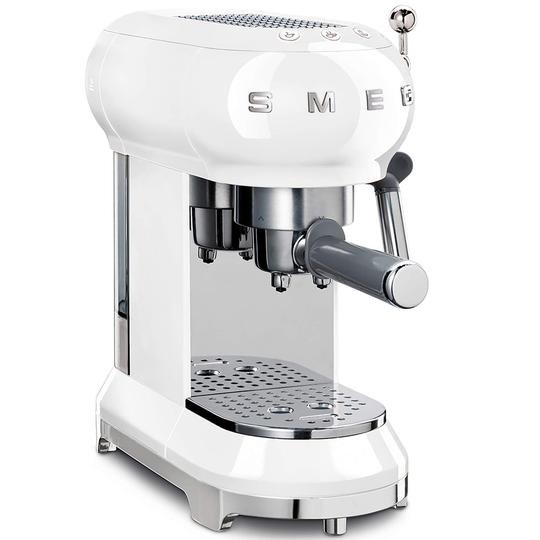  Smeg Espresso Kahve Makinesi White Ecf01Wheu