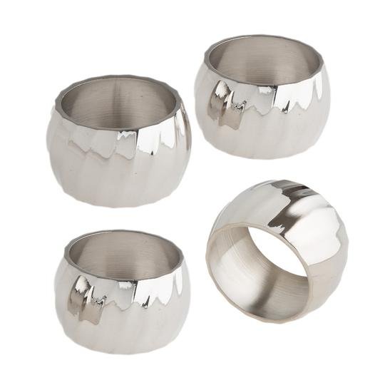  Jumbo Qarina 370 Gümüş 4'lü Peçete Yüzüğü