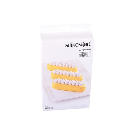  Silikomart Kit Pop Eclair 6'lı Silikon Mini Ekler Kalıbı