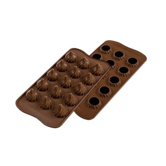 Silikomart Scg47 3D Choco Flame Silikon Çikolata Kalıbı
