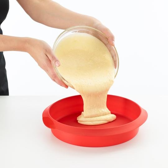Lekue Kırmızı Silikon Pasta Kalıbı 26 cm