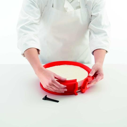 Lekue Kırmızı Silikon Kek Kalıbı 23 cm