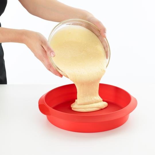 Lekue Kırmızı Silikon Pasta Kalıbı 24 cm