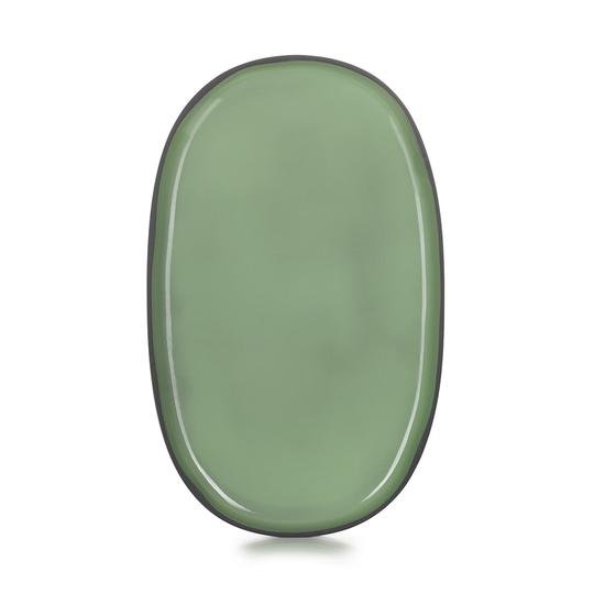 Revol Caractere Mint Yeşili Oval Tabak 35x21 cm