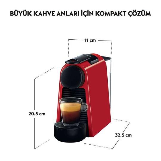  Nespresso D30 Essenza Mini Red Kahve Makinesi