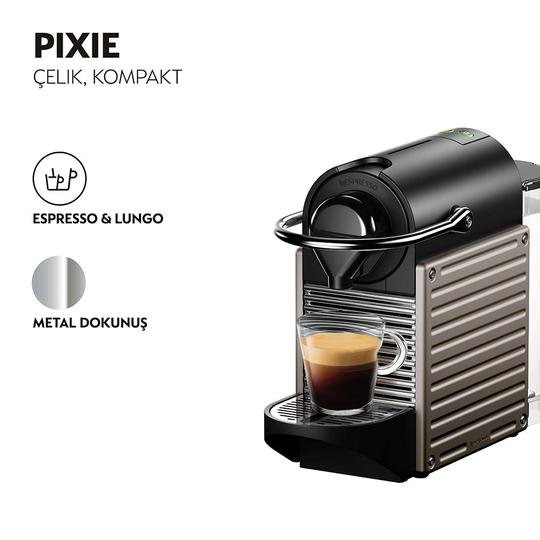  Nespresso C61 Pixie Titan Kapsül Kahve Makinesi