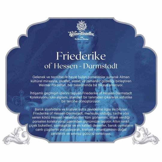  Weimar Friederike Of Hesse-Darmstadt 12 Kişilik 63 Parça Yemek Takımı